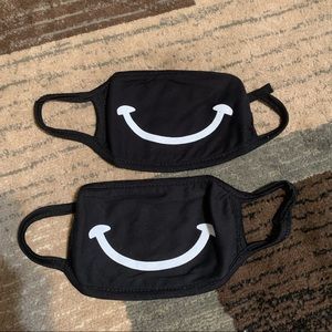 Two Cotton Smiley Masks